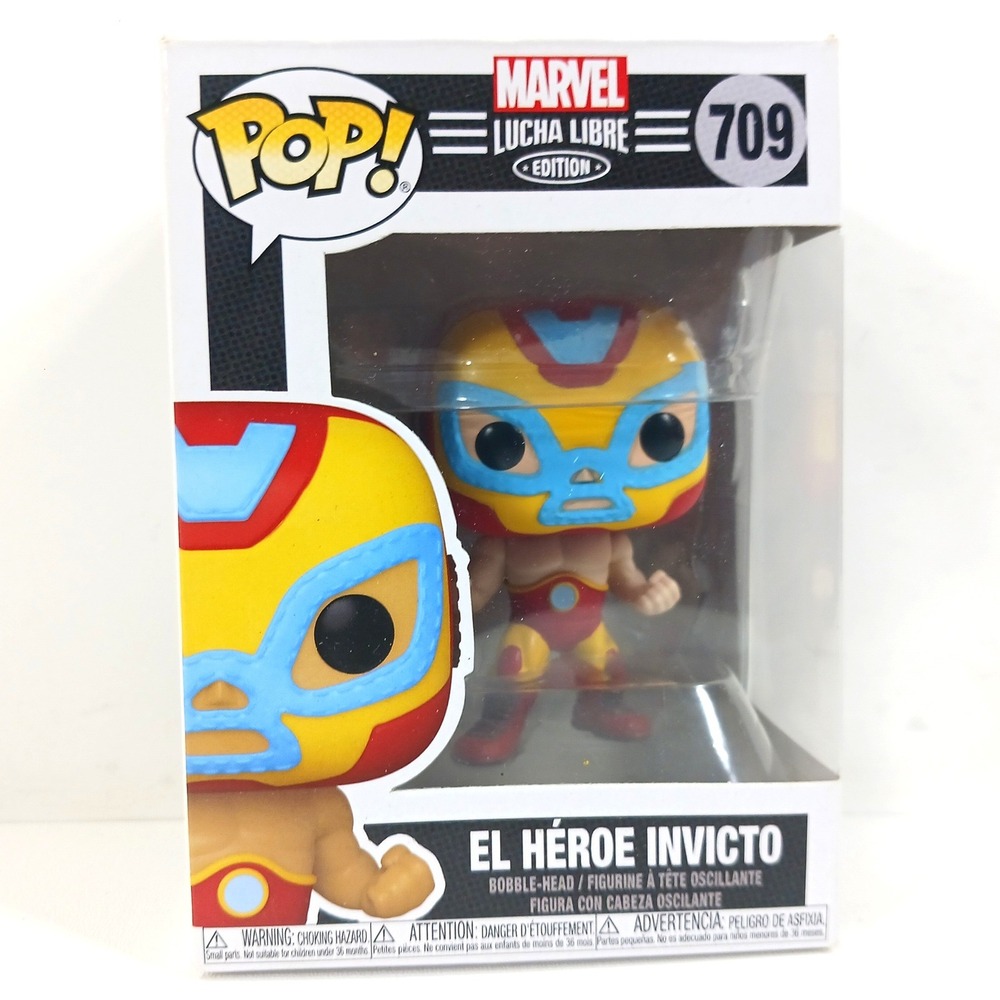 Funko Pop Marvel Lucha Libre El Heroe Invicto Iron Man 709 Vinyl Figure